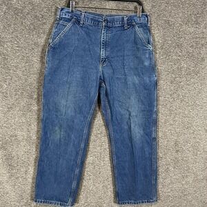 Carhartt FRB13 Jeans Mens 36x30 Blue Relaxed Fit Flame Resistant Denim Workwear